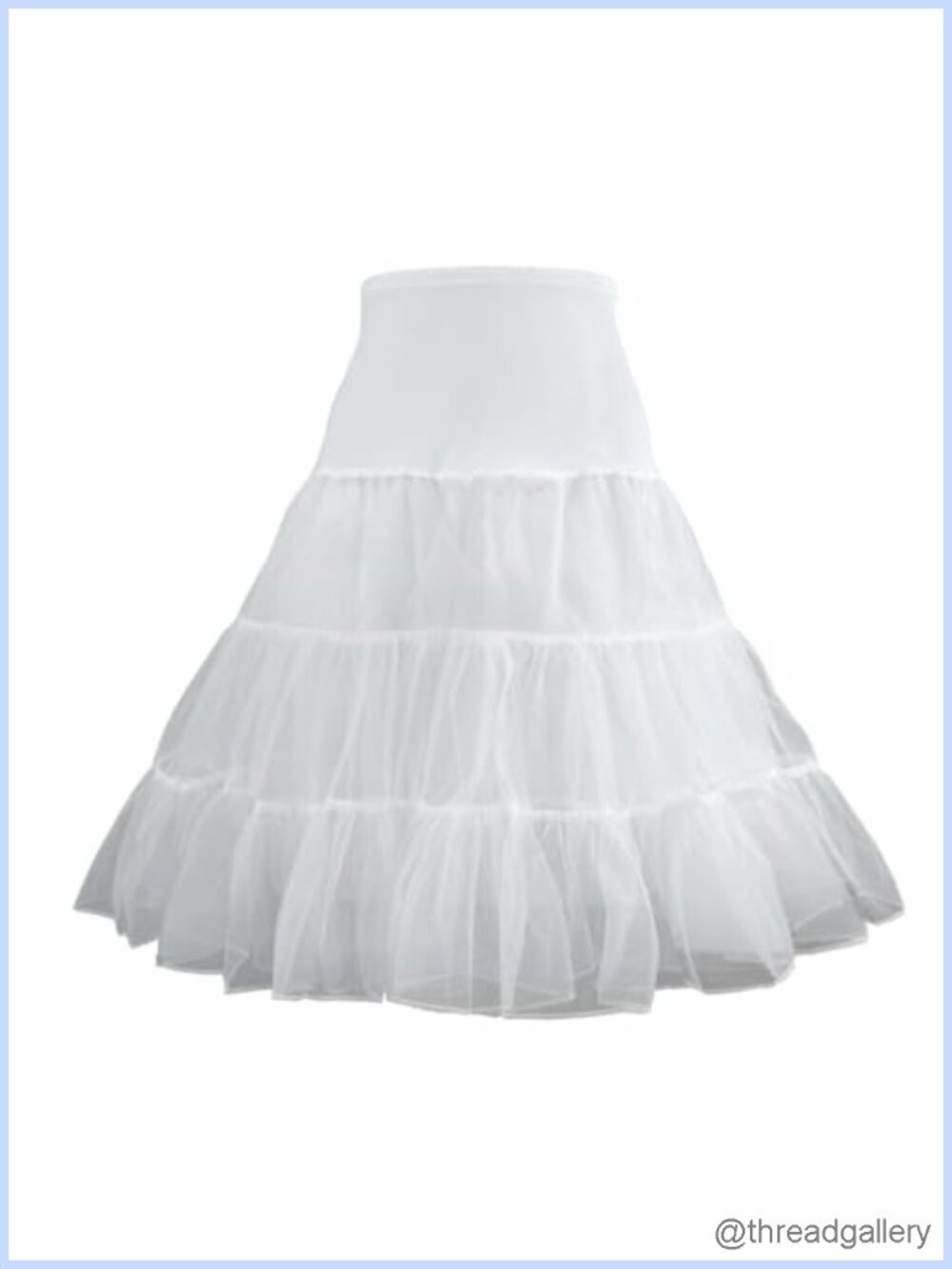 1950s Vintage Style Petticoat Half Slip Tulle Crinoline Tutu Skirt Knee Length